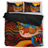 Australia Aboriginal Bedding Set - Rainbow Serpent In Aboriginal Dreaming Art Inspired Bedding Set