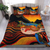 Australia Aboriginal Bedding Set - Rainbow Serpent In Aboriginal Dreaming Art Inspired Bedding Set