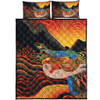 Australia Aboriginal Quilt Bed Set - Rainbow Serpent In Aboriginal Dreaming Art Inspired Quilt Bed Set