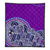 Australia Aboriginal Quilt - Purple Rainbow Serpent Dreaming Inspired Quilt