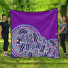 Australia Aboriginal Quilt - Purple Rainbow Serpent Dreaming Inspired Quilt