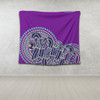 Australia Aboriginal Tapestry - Purple Rainbow Serpent Dreaming Inspired Tapestry