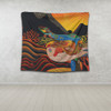 Australia Aboriginal Tapestry - Rainbow Serpent In Aboriginal Dreaming Art Inspired Tapestry