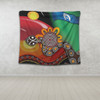 Australia Aboriginal Tapestry - The Rainbow Serpent Dreamtime Give Shape To The Earth Tapestry