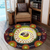 Australia Aboriginal Round Rug - The Rainbow Serpent Dreaming Spirit Art Round Rug