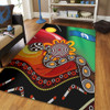 Australia Aboriginal Area Rug - The Rainbow Serpent Dreamtime Give Shape To The Earth Area Rug