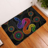 Australia Aboriginal Doormat - Indigenous Dreaming Rainbow Serpent Inspired Doormat