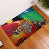 Australia Aboriginal Doormat - The Rainbow Serpent Dreamtime Give Shape To The Earth Doormat