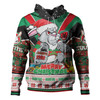 South Sydney Rabbitohs Custom Hoodie - South Sydney Rabbitohs Santa Aussie Big Things Hoodie