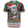 South Sydney Rabbitohs Custom Baseball Shirt - South Sydney Rabbitohs Santa Aussie Big Things Baseball Shirt