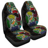 Australia Rainbow Serpent Aboriginal Car Seat Cover - Dreamtime Rainbow Serpent Contemporary Car Seat Cover