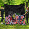Australia Rainbow Serpent Aboriginal Quilt - Dreamtime Rainbow Serpent Featuring Dot Style Quilt