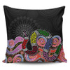 Australia Rainbow Serpent Aboriginal Pillow Cases - Dreamtime Rainbow Serpent Featuring Dot Style Pillow Cases