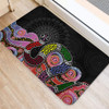 Australia Rainbow Serpent Aboriginal Doormat - Dreamtime Rainbow Serpent Featuring Dot Style Doormat