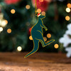 Australia Wallabies Christmas Acrylic And Wooden Ornament - Ugly Xmas Aboriginal Patterns Die Hard Fans