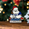 Canterbury-Bankstown Bulldogs Christmas Acrylic And Wooden Ornament - Merry Chrissie Bulldogs Ornament