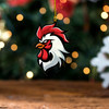 Sydney Roosters Christmas Acrylic And Wooden Ornament - Special Ugly Christmas Sydney Roosters Ornament