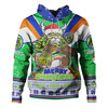 Canberra Raiders Christmas Custom Hoodie - Canberra Viking Santa Aussie Big Things Hoodie