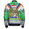 Canberra Raiders Christmas Custom Bomber Jacket - Canberra Viking Santa Aussie Big Things Bomber Jacket