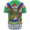 Canberra Raiders Christmas Custom Baseball Shirt - Canberra Viking Santa Aussie Big Things Baseball Shirt