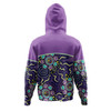 Australia Aboriginal Custom Hoodie - Purple Painting With Aboriginal Inspired Dot Hoodie