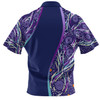 Australia Aboriginal Custom Polo Shirt - Purple Dot Dreamtime Polo Shirt