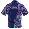 Australia Aboriginal Custom Polo Shirt - Purple Dot Dreamtime Polo Shirt