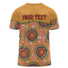 Australia Aboriginal Custom T-shirt - Abstract Seamless Pattern With Aboriginal Inspired T-shirt