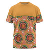 Australia Aboriginal Custom T-shirt - Abstract Seamless Pattern With Aboriginal Inspired T-shirt