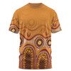 Australia Aboriginal Custom T-shirt - Brown Aboriginal Dot T-shirt