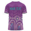 Australia Aboriginal Custom T-shirt - Purple Aboriginal Dot T-shirt