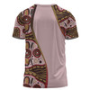 Australia Aboriginal Custom T-shirt - Aboriginal Inspired With Pink Background T-shirt