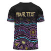 Australia Aboriginal Custom T-shirt - Purple Dot In Aboriginal Style T-shirt