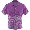 Australia Aboriginal Custom Hawaiian Shirt - Purple Aboriginal Dot Hawaiian Shirt