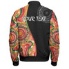 Australia Aboriginal Custom Bomber Jacket - Aboriginal Art Style Abstract Bomber Jacket