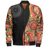 Australia Aboriginal Custom Bomber Jacket - Aboriginal Art Style Abstract Bomber Jacket