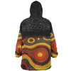 Australia Aboriginal Custom Snug Hoodie - Dreaming Trees And Goanna In Dot Pattern Snug Hoodie