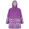 Australia Aboriginal Custom Snug Hoodie - Purple Aboriginal Dot Snug Hoodie