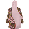 Australia Aboriginal Custom Snug Hoodie - Aboriginal Inspired With Pink Background Snug Hoodie