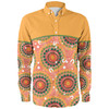 Australia Aboriginal Custom Long Sleeve Shirt - Abstract Seamless Pattern With Aboriginal Inspired Long Sleeve Shirt
