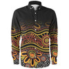 Australia Aboriginal Custom Long Sleeve Shirt - Dot In Aboriginal Style Long Sleeve Shirt