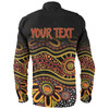 Australia Aboriginal Custom Long Sleeve Shirt - Dot In Aboriginal Style Long Sleeve Shirt