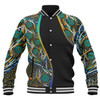 Australia Aboriginal Custom Baseball Jacket - Color Dot Dreamtime Baseball Jacket