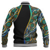 Australia Aboriginal Custom Baseball Jacket - Color Dot Dreamtime Baseball Jacket