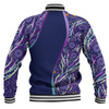 Australia Aboriginal Custom Baseball Jacket - Purple Dot Dreamtime Baseball Jacket