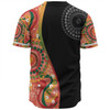 Australia Aboriginal Custom Baseball Shirt - Aboriginal Art Style Abstract Baseball Shirt