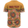 Australia Aboriginal Custom Baseball Shirt - Abstract Seamless Pattern With Aboriginal Inspired Baseball Shirt