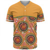 Australia Aboriginal Custom Baseball Shirt - Abstract Seamless Pattern With Aboriginal Inspired Baseball Shirt