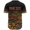 Australia Aboriginal Custom Baseball Shirt - Dot In Aboriginal Style Baseball Shirt