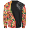 Australia Aboriginal Custom Sweatshirt - Aboriginal Art Style Abstract Sweatshirt